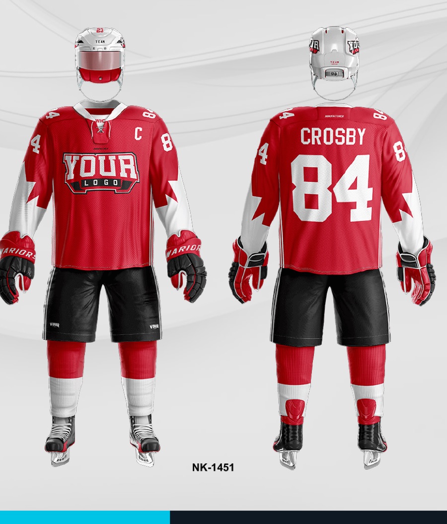 Custom ice hockey uniform